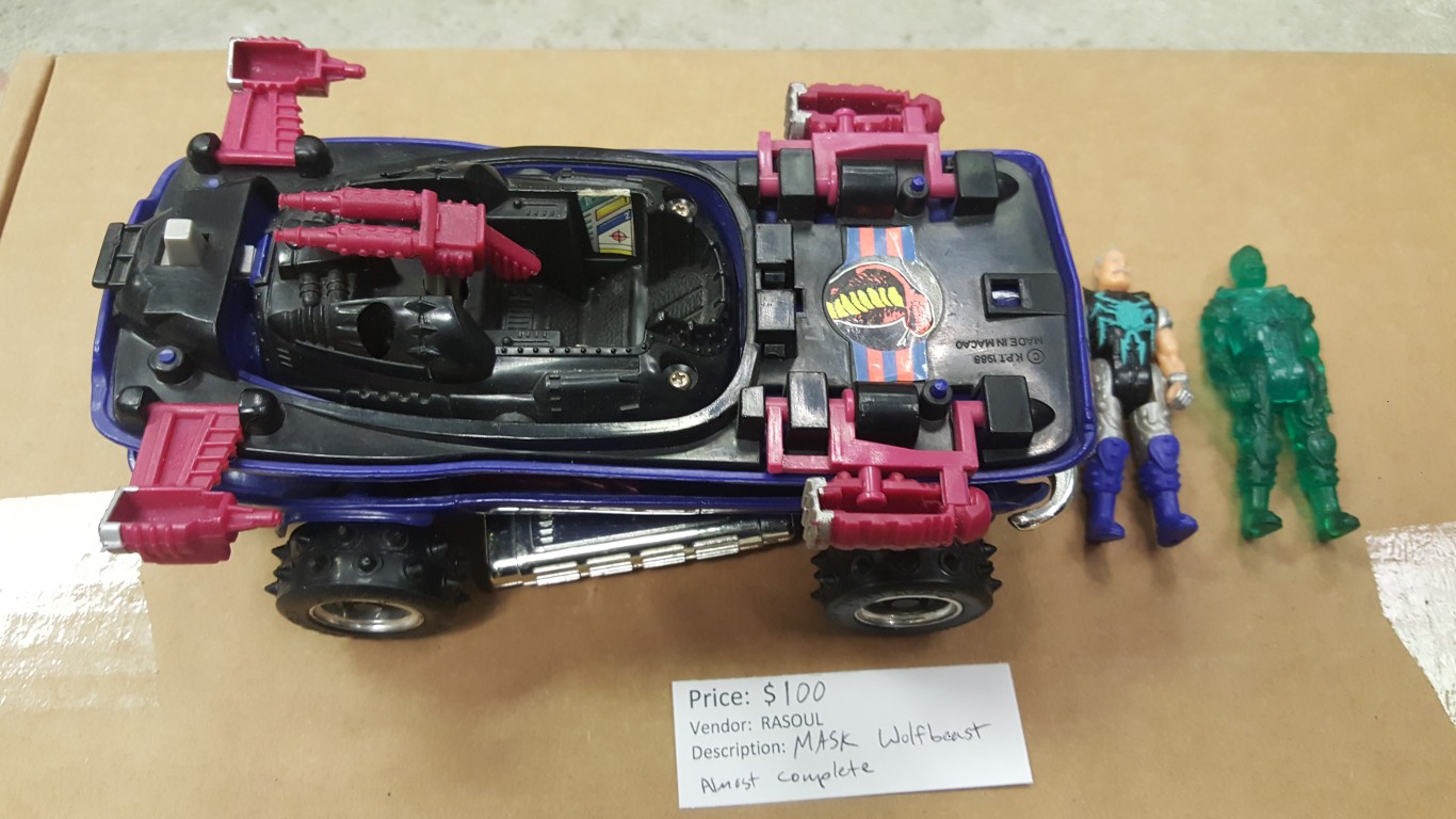 Vintage Kenner MASK M. A. S. K. Wolfbeast Teile mit Figur, € 10,- (1030 Wien