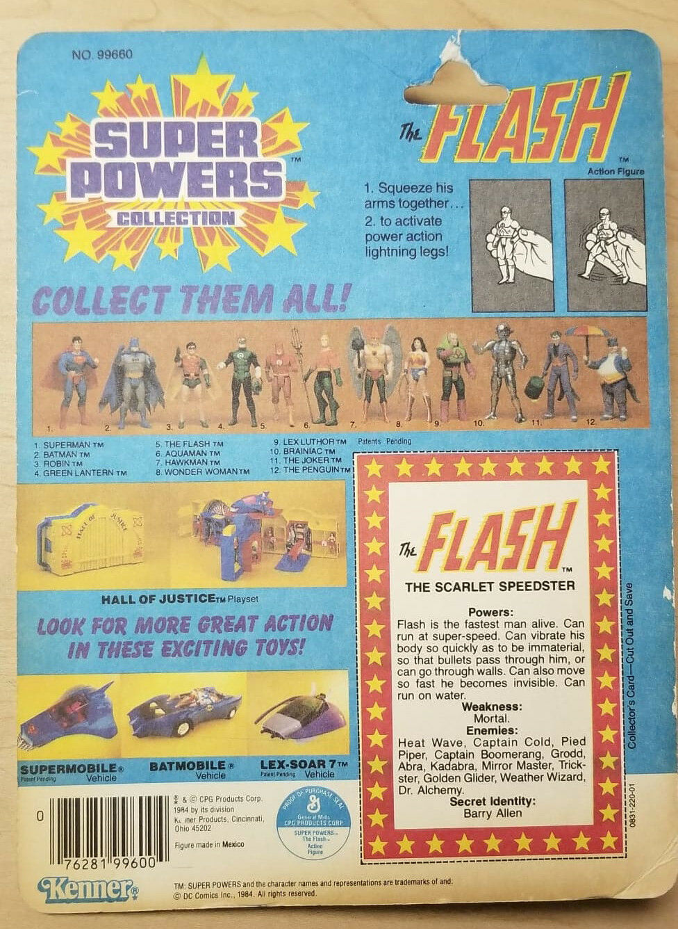 Original 1984 Super Powers THE FLASH - Sealed on Full Card! popular