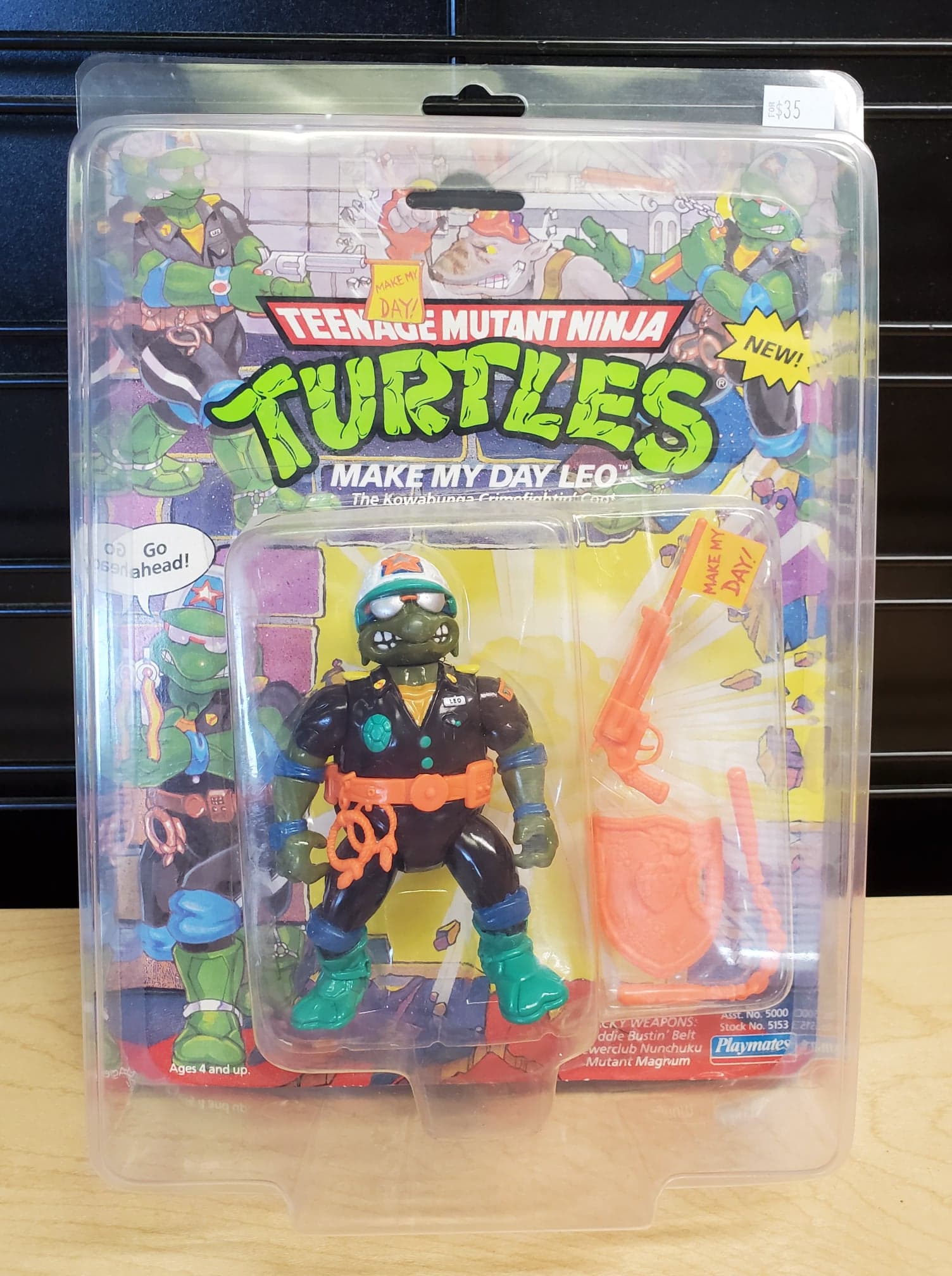 TMNT Make My Day Leo (Carded) – Vintage Toy Mall