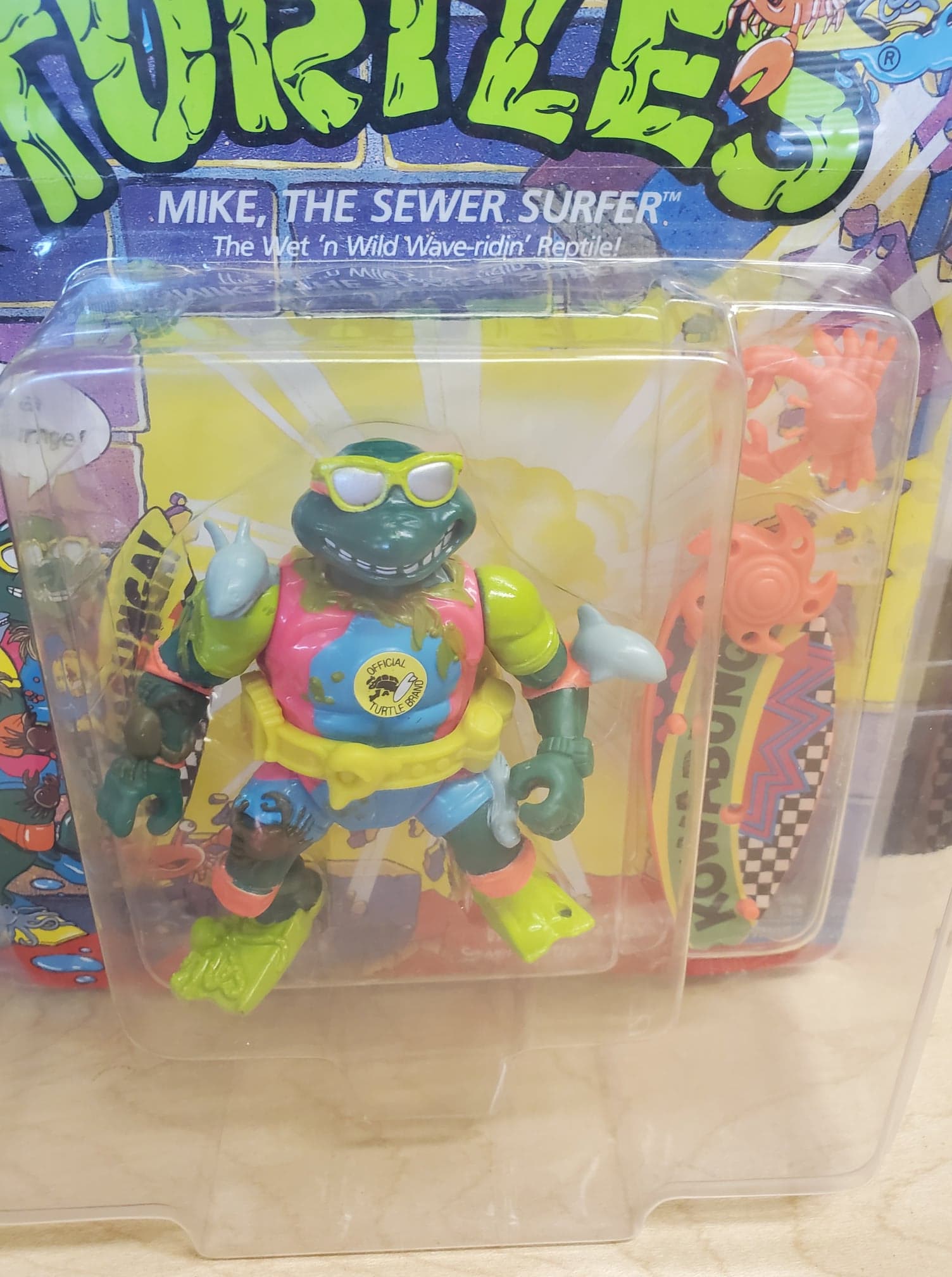 Playmates TMNT Mike, The Sewer Surfer (Carded) – Vintage Toy Mall