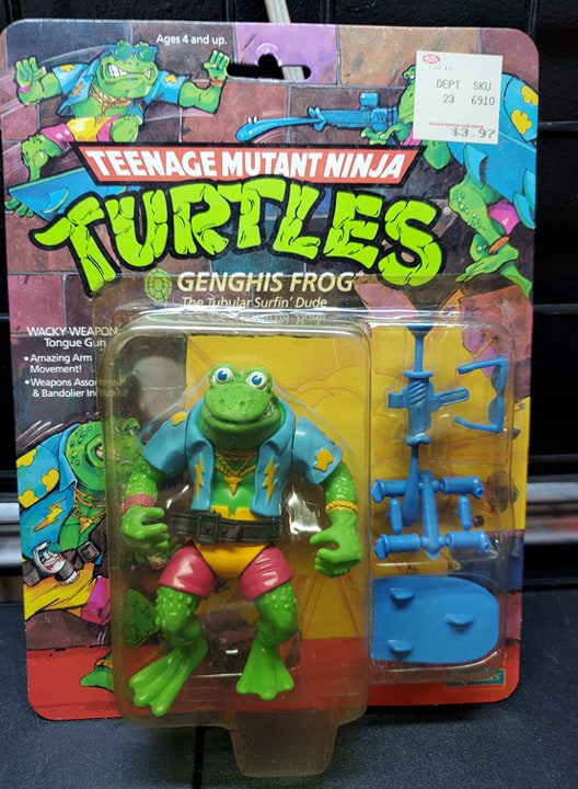 Playmates 1988 TMNT Genghis Frog Carded Figure – Vintage Toy Mall