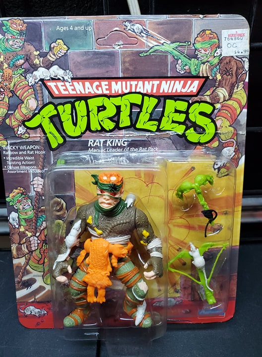 Teenage Mutant Ninja Turtles 1989 the RATKING vintage playmates