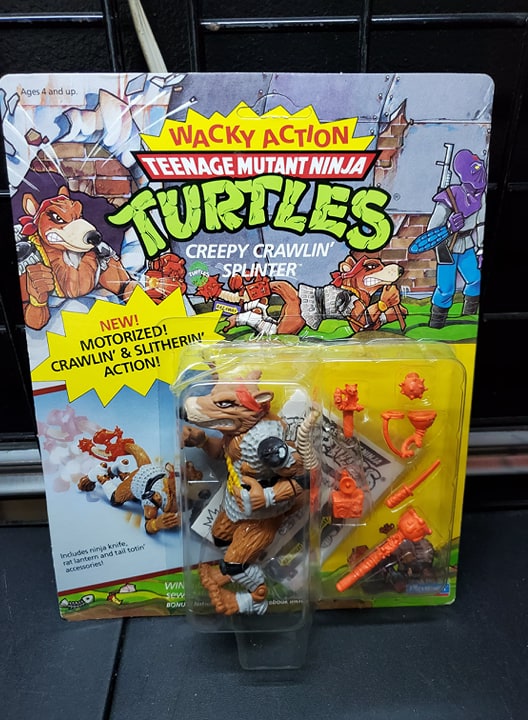 1990 Teenage Mutant Ninja Turtles Wacky Action Creepy Crawlin Splinter for sale online 