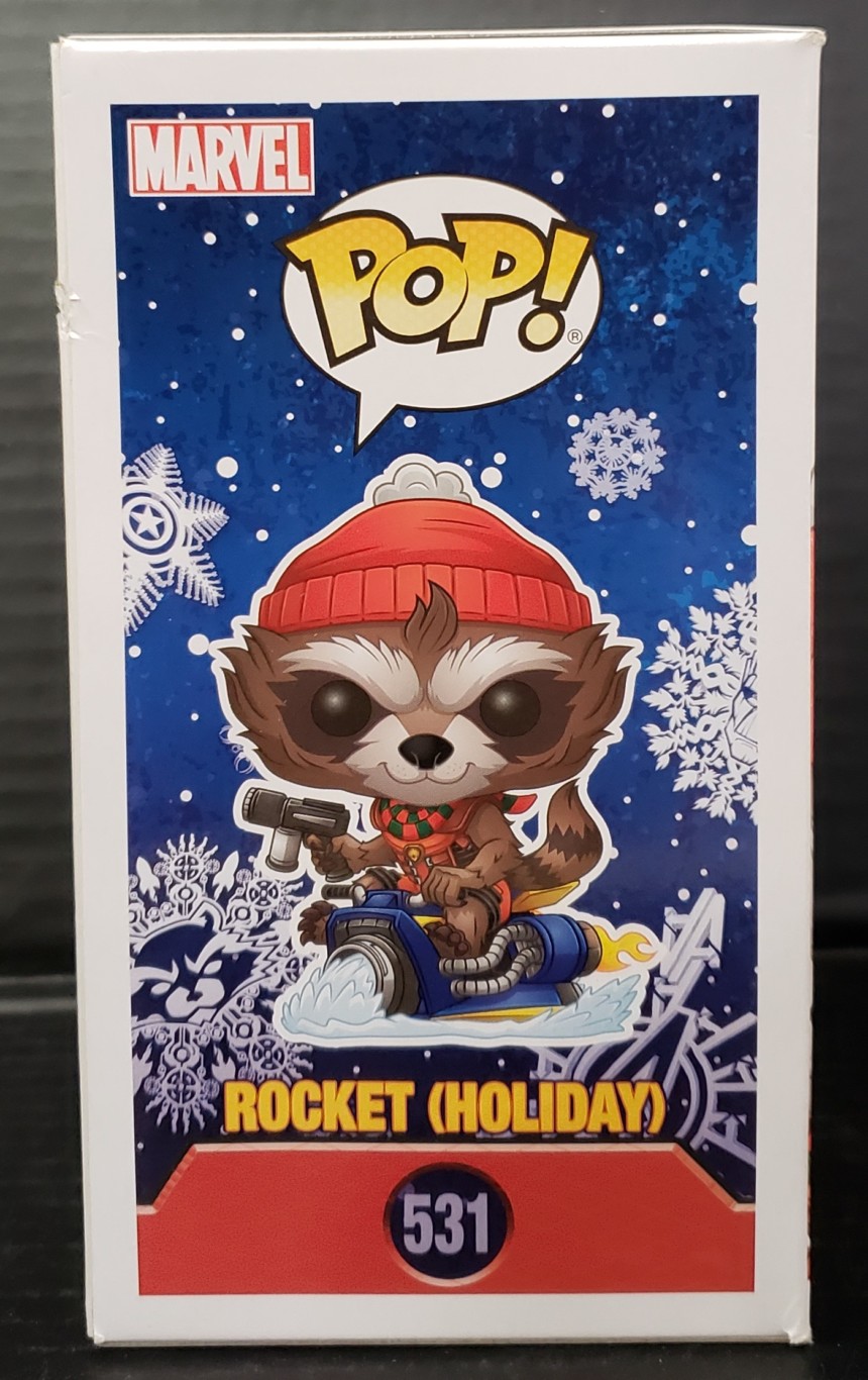 Figurine Funko POP Rocket Holiday (531) Gardiens de la Galaxie