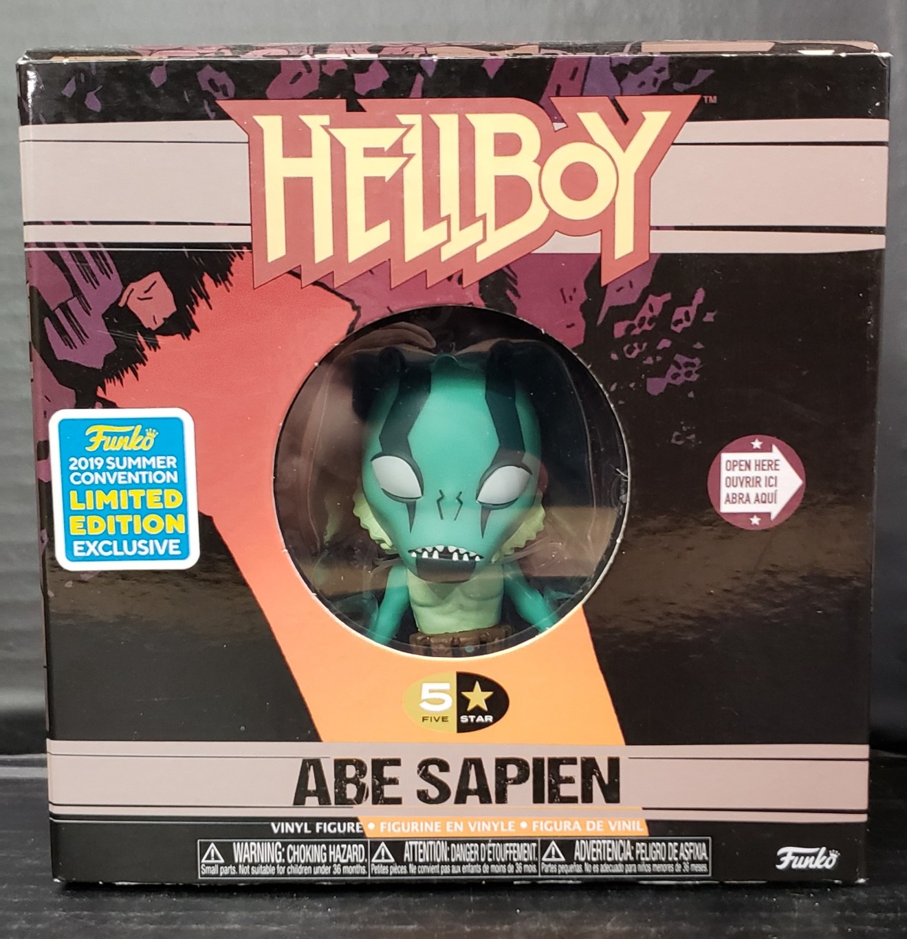 SDCC 2019 Exclusive Hellboy Abe Sapien 5 Star Vinyl Figure Funko
