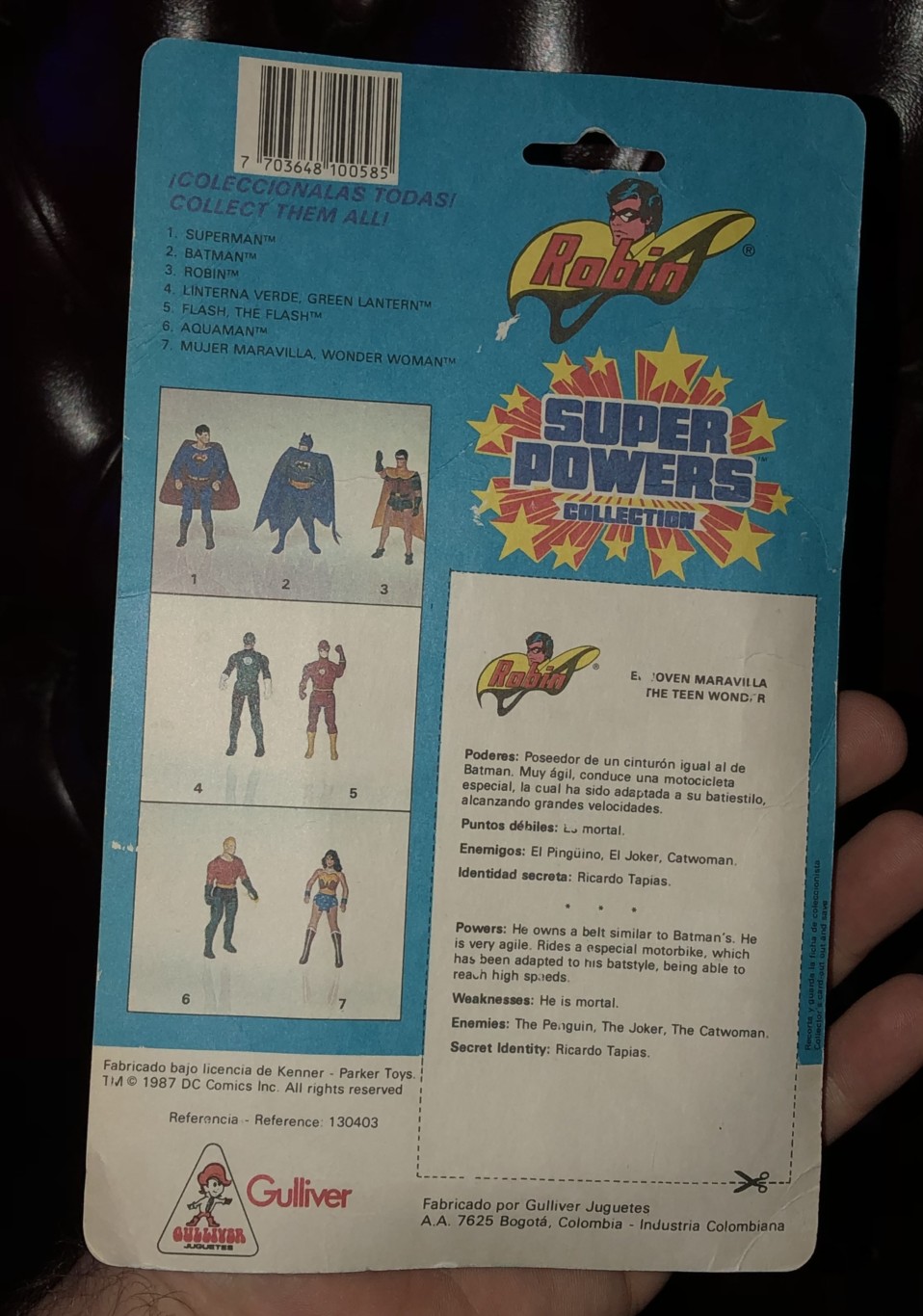 Super Powers Robin – Gulliver / Kenner NUEVO Vintage Action Figure ...