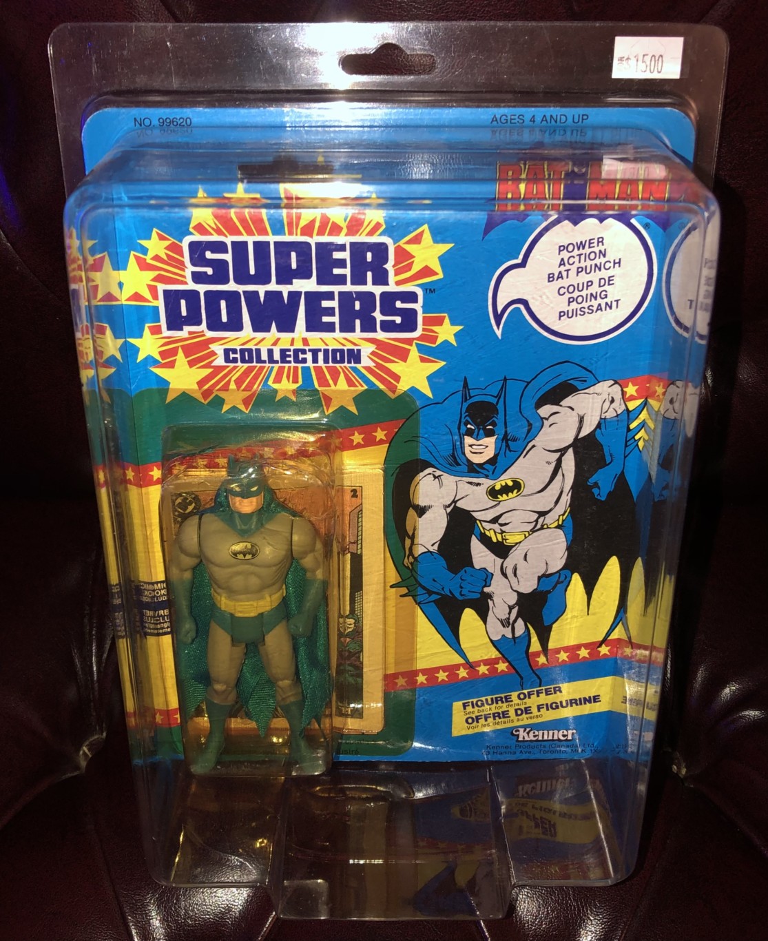Super Powers Kenner Batman / Canada, Aus/NZ Sticker Vintage Action Figure –  Vintage Toy Mall